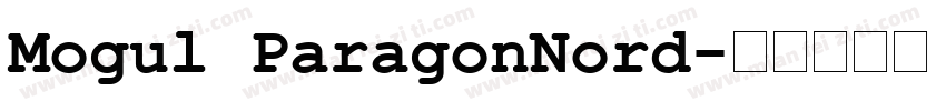 Mogul ParagonNord字体转换